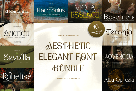 Aesthetic Elegant Bundle Font