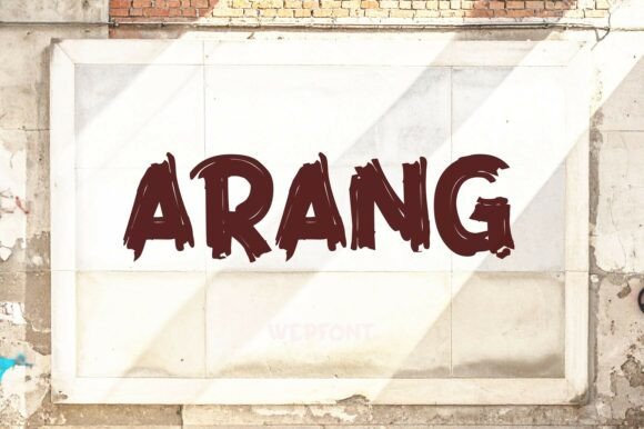 Arang: A Bold Display Font for Creative Projects