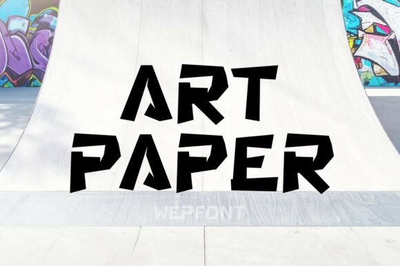Art Paper Font for Bold Branding