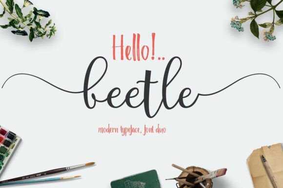 Beetle Duo Font: Whimsical Elegance in Type