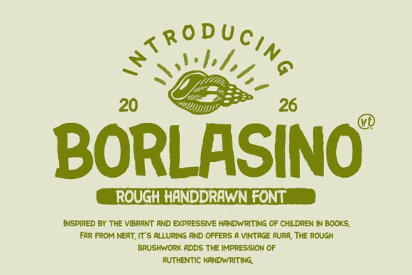 Borlasino – Vintage Brush Font for Business