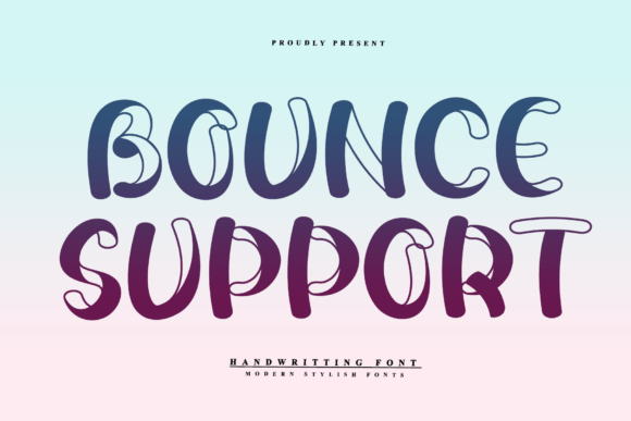 Bounce Support Font for Creative Projects