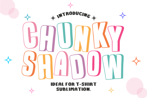 Chunky Shadow Font for Creative Makers