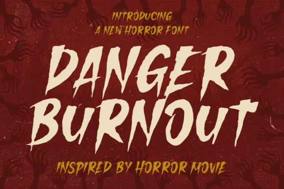 Danger Burnout Font for Web Design