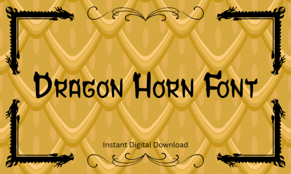 Dragon Horn Font: Bold Fantasy Style