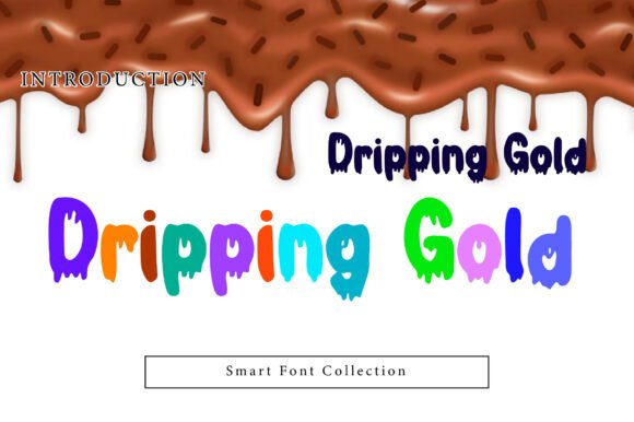 Dripping Gold Font for Bold Web Design