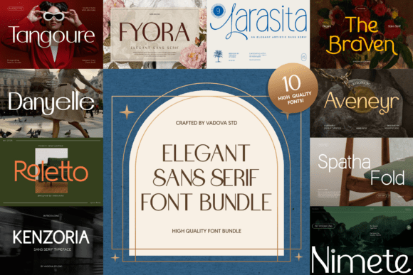 Elegant Sans Serif Bundle Font