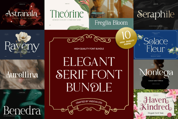 Elegant Serif Bundle Font