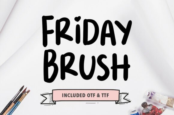 Friday Brush Font for Bold Campaigns