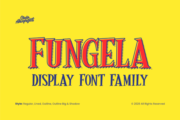 Fungela: A Bold Display Font for Creative Projects