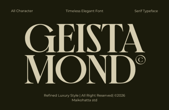 Geista Mond: A Luxurious Serif Font