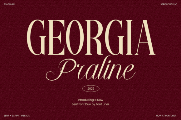 Georgia Praline Font for Editorial Design