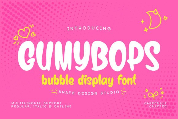 Gumybops Font: Playful and Memorable
