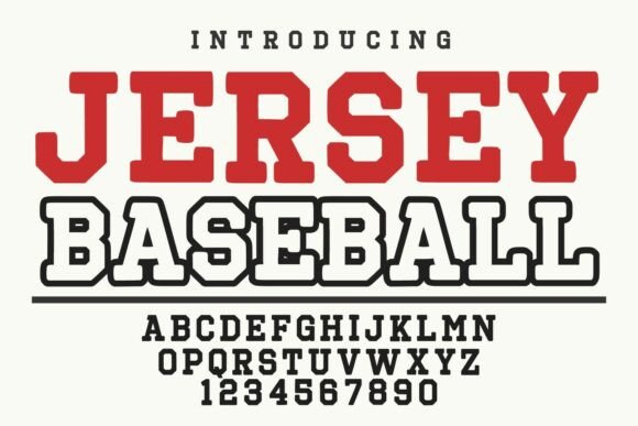 Jersey Baseball Font for Bold Campaigns