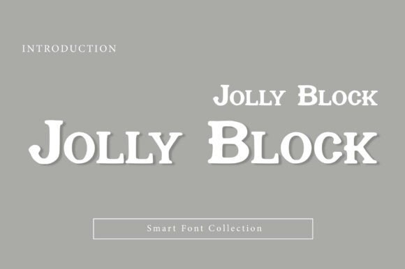 Jolly Block: A Bold Display Font for Creative Projects