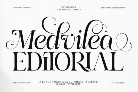 Medvilea Editorial Font