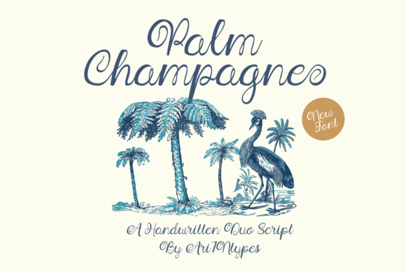 Palm Champagne Font for Creative Projects