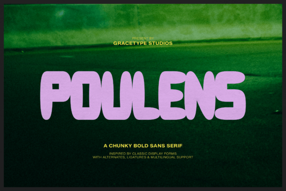 Poulens Font for Creative Projects