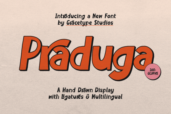 Praduga: A Bold Display Font for Editorial Design