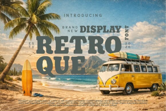 Retroque: A Bold Display Font