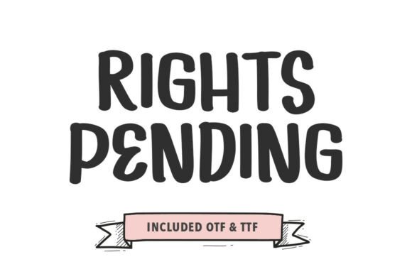 Rights Pending Font for Bold Campaigns