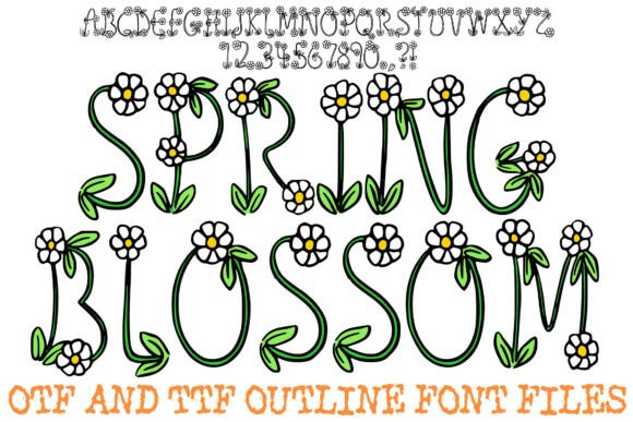 Spring Blossom Font: Elegant Display Type