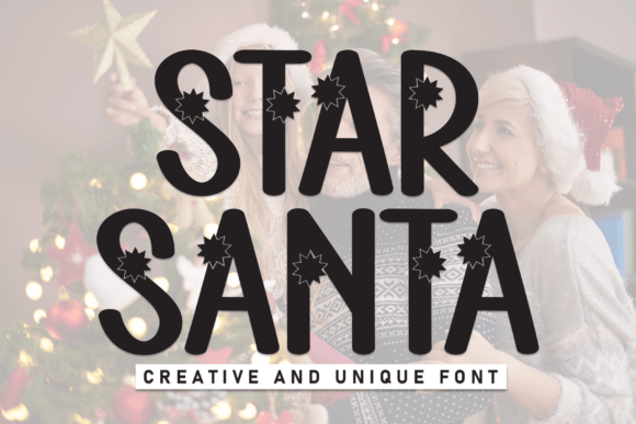Star Santa Font for Creative Branding
