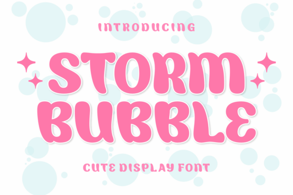 Storm Bubble Font for Creative Makers