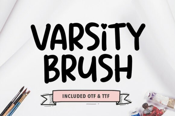 Varsity Brush Font for Creative Design
